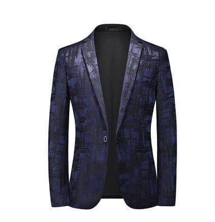 image-Four seasons foreign trade Amazon men's fashionable bronzing suit jacket cross-border youth Korean version slim large size suit