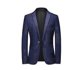 image-Four seasons foreign trade Amazon men's fashionable bronzing suit jacket cross-border youth Korean version slim large size suit