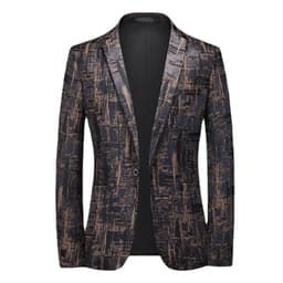 image-Four seasons foreign trade Amazon men's fashionable bronzing suit jacket cross-border youth Korean version slim large size suit