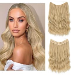 image-European and American women's one-piece water ripple long wave volume fluffy lazy man chemical fiber fishing line hair FISH LINE HAIR