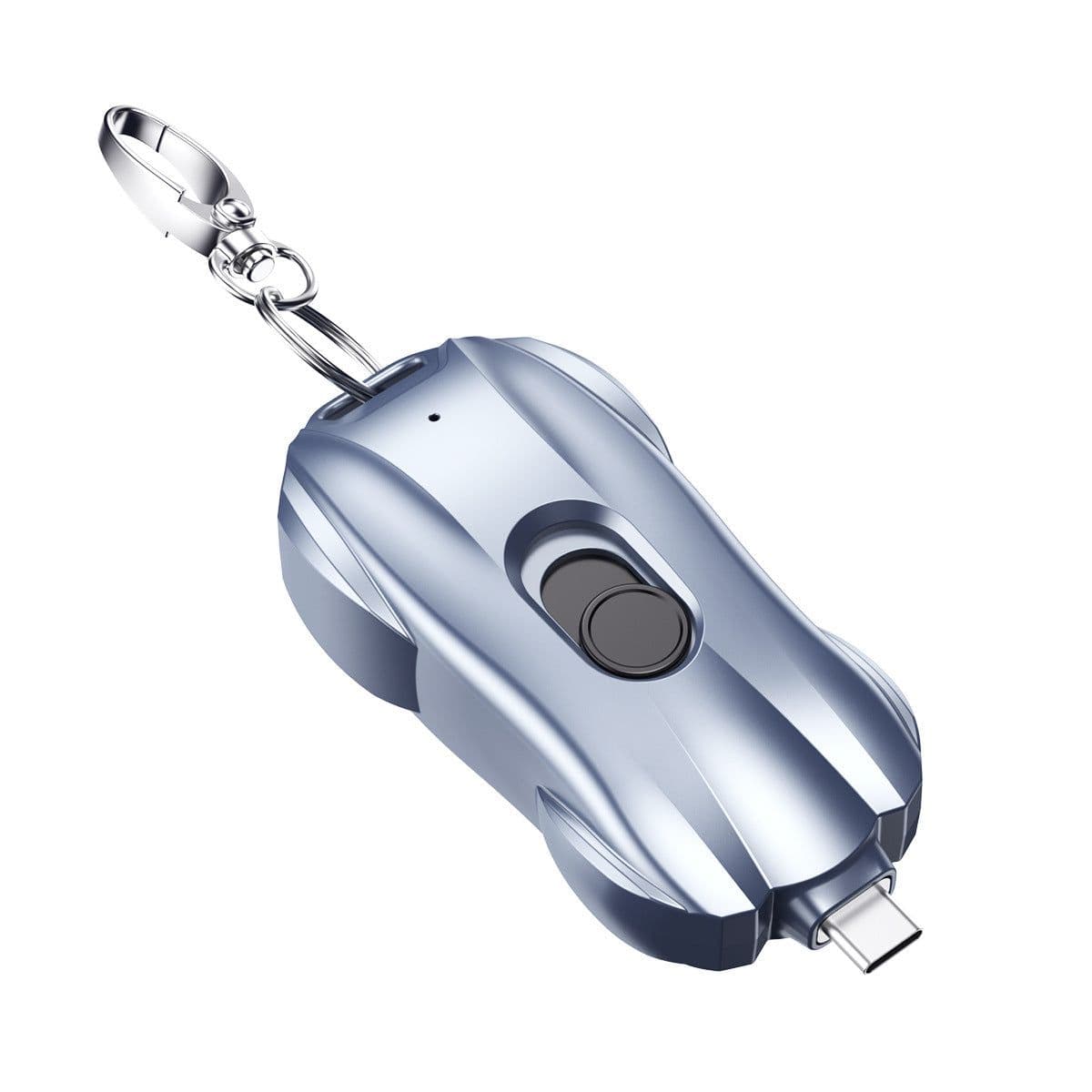 image-New cross-border portable mini keychain emergency charging treasure wireless carry-on ultra-thin emergency power charger