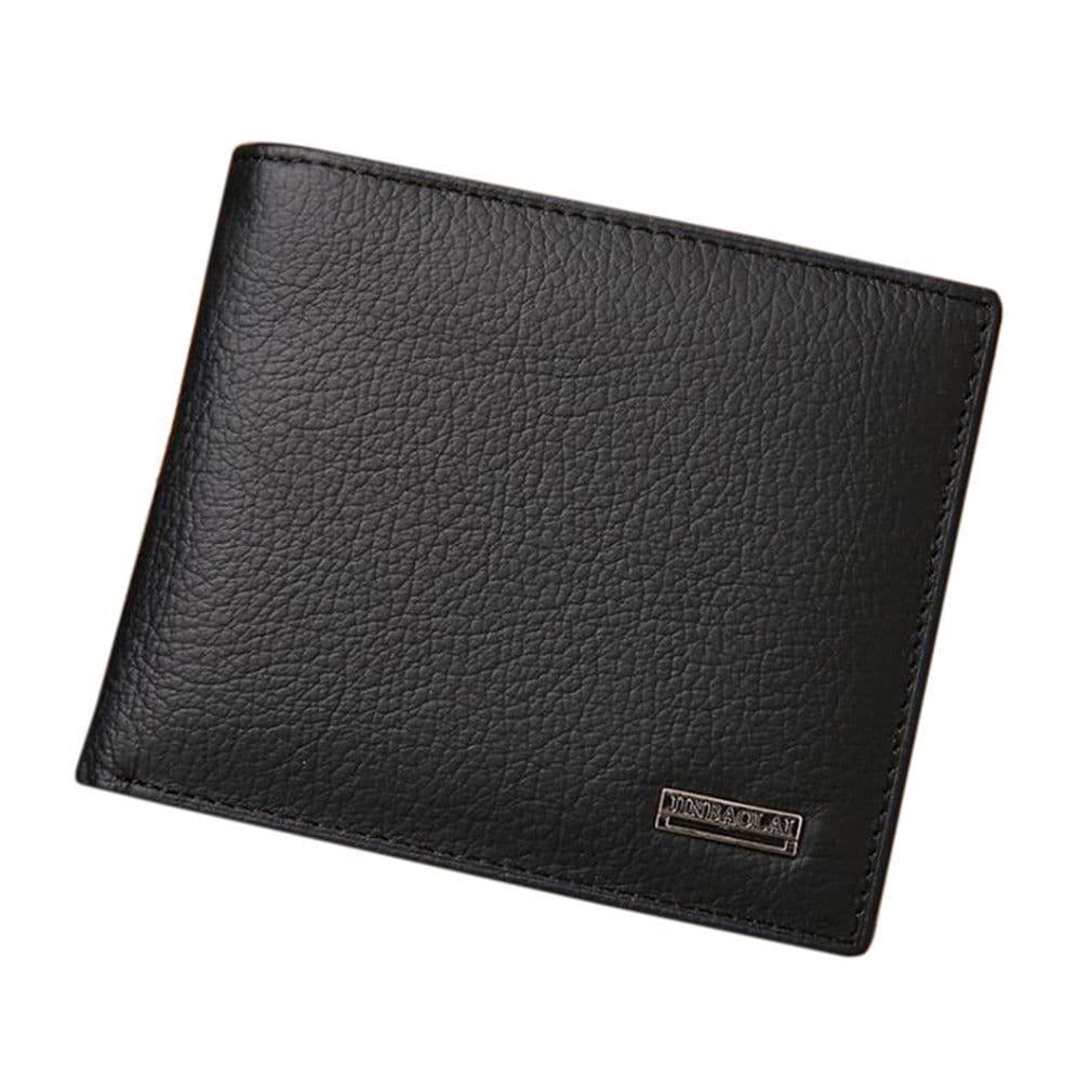 image-Short men's wallet, coin purse card holder, men's carry-on coin purse, ID card holder