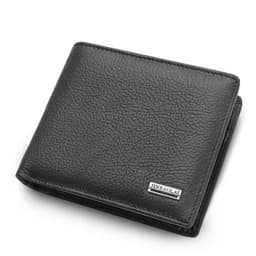 image-Short men's wallet, coin purse card holder, men's carry-on coin purse, ID card holder