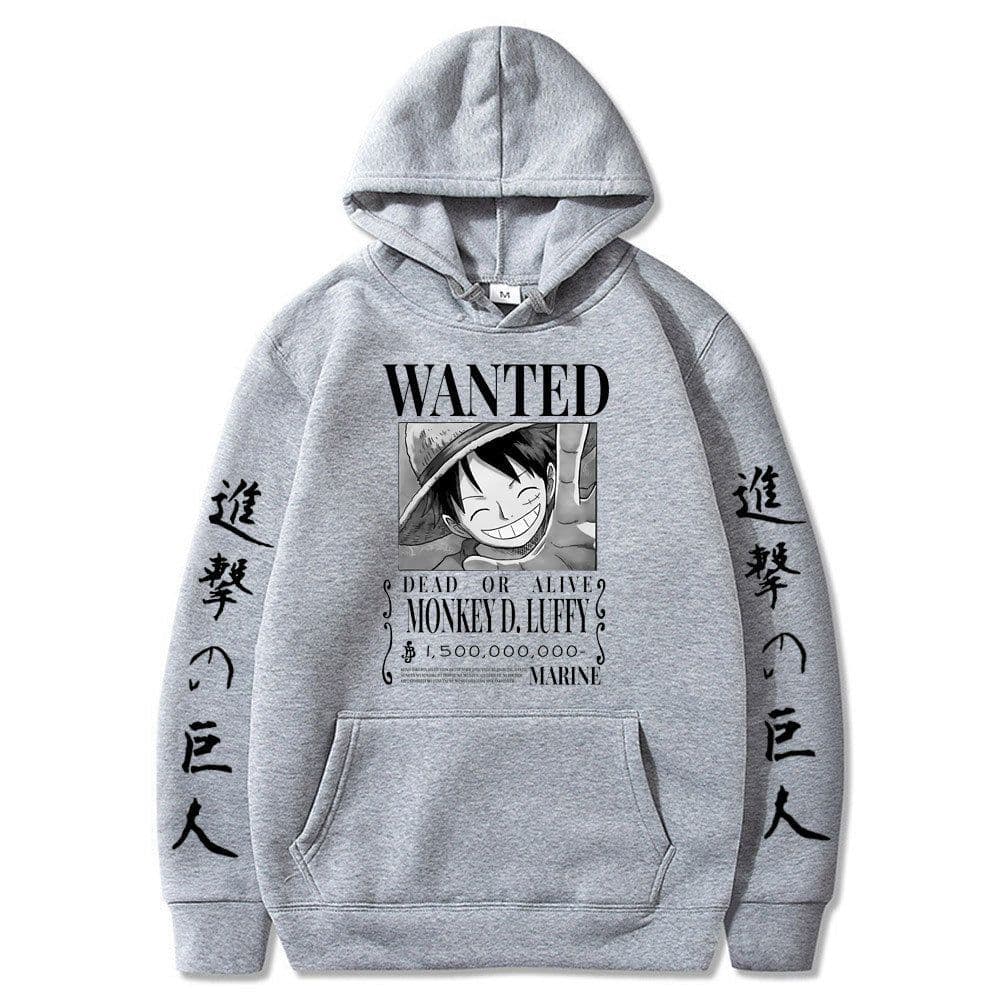image-Luffy hoodie anime attack on titan hoodie fleece sweatshirt