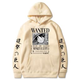 image-Luffy hoodie anime attack on titan hoodie fleece sweatshirt