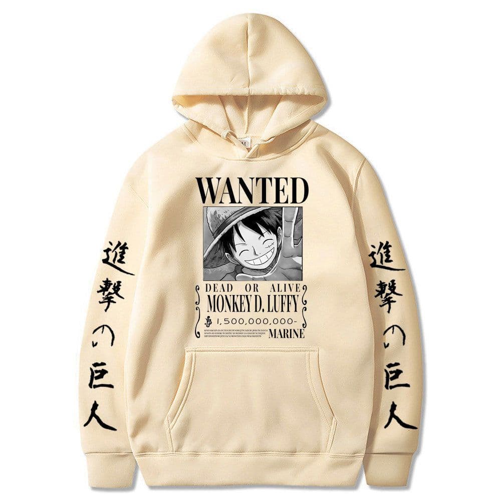 image-Luffy hoodie anime attack on titan hoodie fleece sweatshirt