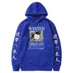 image-Luffy hoodie anime attack on titan hoodie fleece sweatshirt