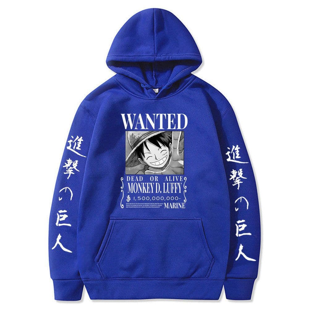 image-Luffy hoodie anime attack on titan hoodie fleece sweatshirt
