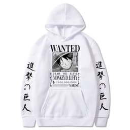 image-Luffy hoodie anime attack on titan hoodie fleece sweatshirt