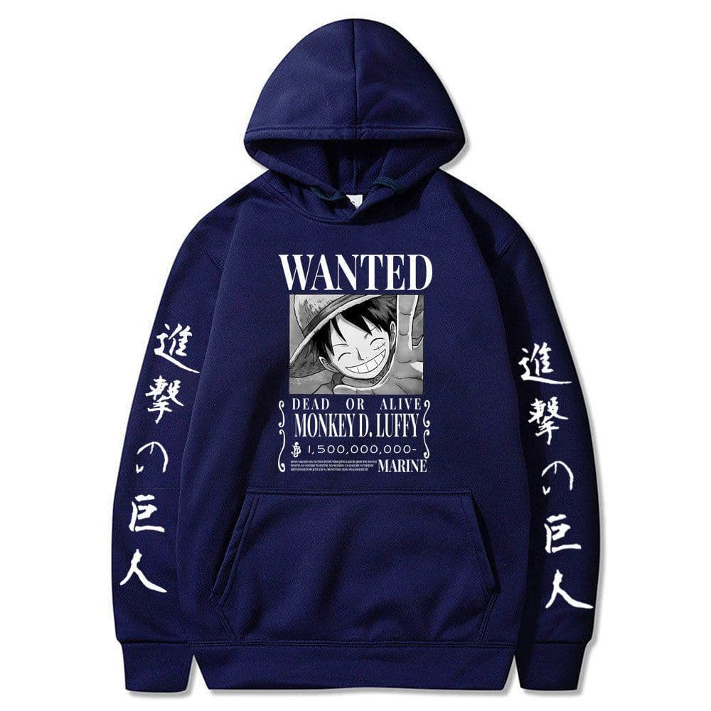 image-Luffy hoodie anime attack on titan hoodie fleece sweatshirt