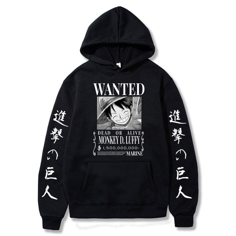 image-Luffy hoodie anime attack on titan hoodie fleece sweatshirt