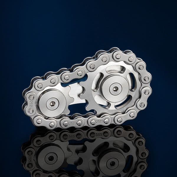 image-Fingertip gyro gear linkage nine-tooth finger gyro pure copper metal alloy ferris wheel 34 gear Rubik's cube linkage