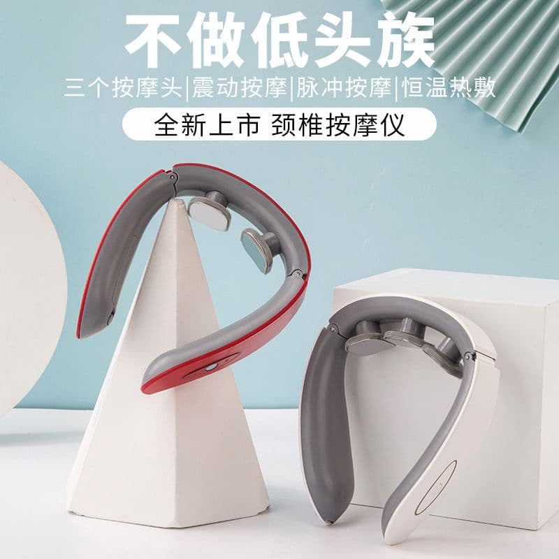 image-Cervical spine massager neck shoulder and neck multifunctional neck and cervical spine massager electromagnetic pulse heating neck protector manufacturer