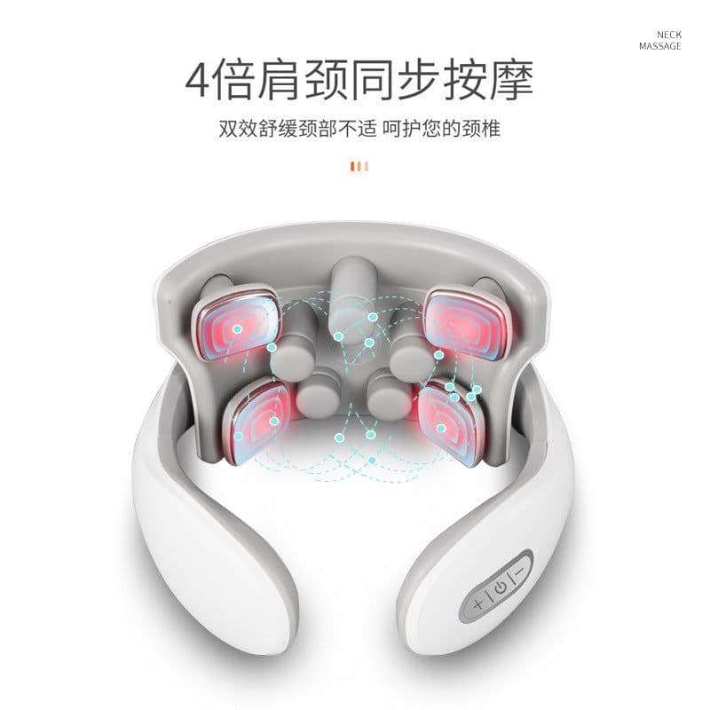 image-Cervical spine massager neck shoulder and neck multifunctional neck and cervical spine massager electromagnetic pulse heating neck protector manufacturer