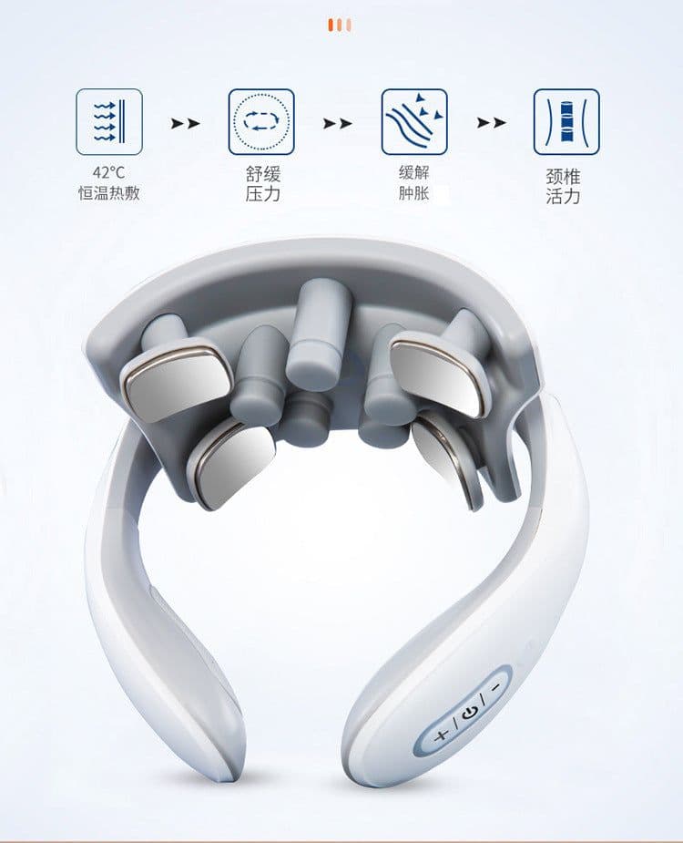 image-Cervical spine massager neck shoulder and neck multifunctional neck and cervical spine massager electromagnetic pulse heating neck protector manufacturer