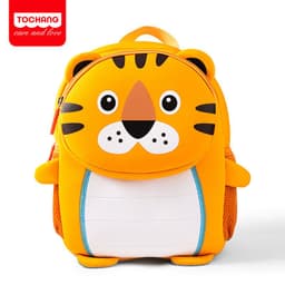 image-Diving material children's bag cartoon cute three-dimensional animal shape kindergarten small school bag going out lightweight backpack
