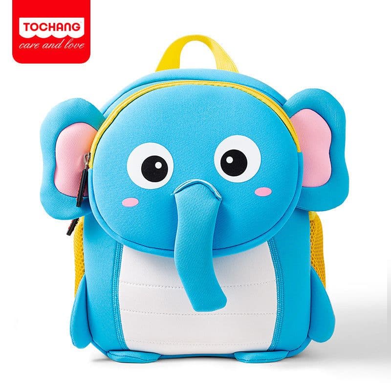 image-Diving material children's bag cartoon cute three-dimensional animal shape kindergarten small school bag going out lightweight backpack