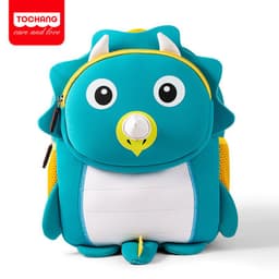 image-Diving material children's bag cartoon cute three-dimensional animal shape kindergarten small school bag going out lightweight backpack