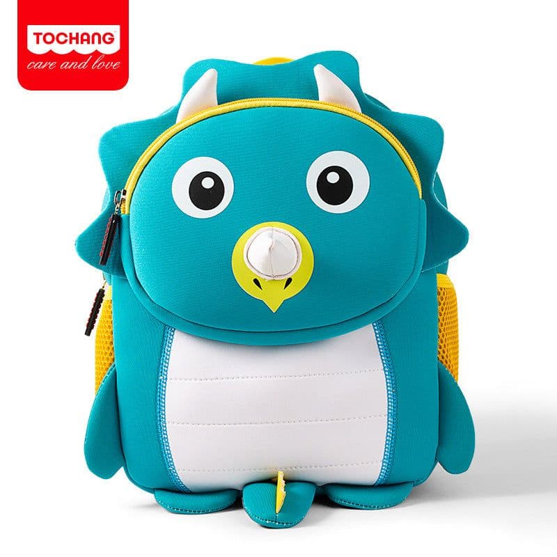 image-Diving material children's bag cartoon cute three-dimensional animal shape kindergarten small school bag going out lightweight backpack