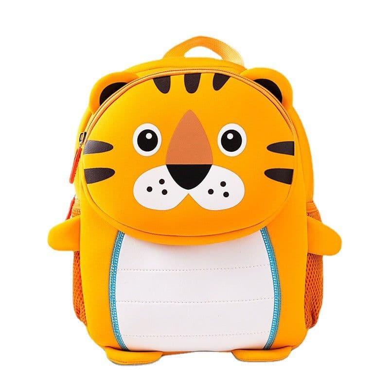 image-Diving material children's bag cartoon cute three-dimensional animal shape kindergarten small school bag going out lightweight backpack