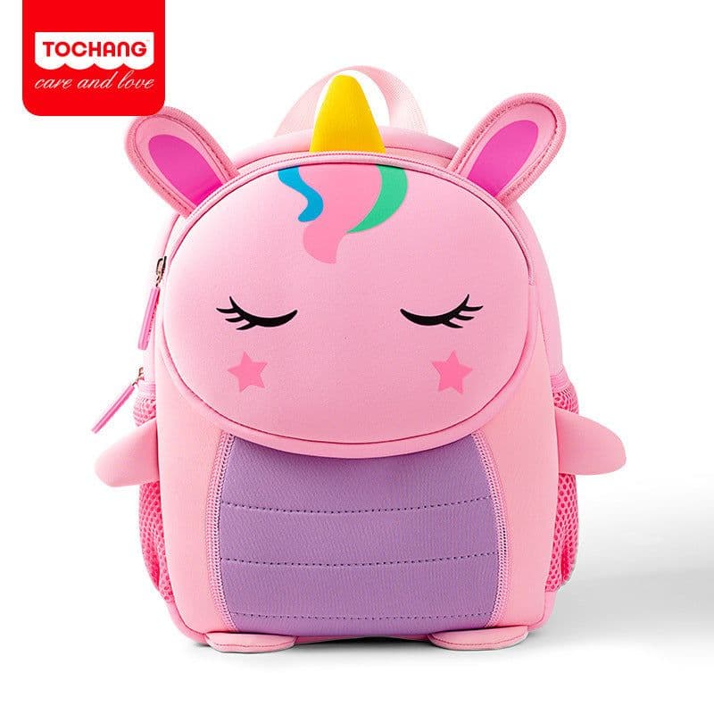 image-Diving material children's bag cartoon cute three-dimensional animal shape kindergarten small school bag going out lightweight backpack