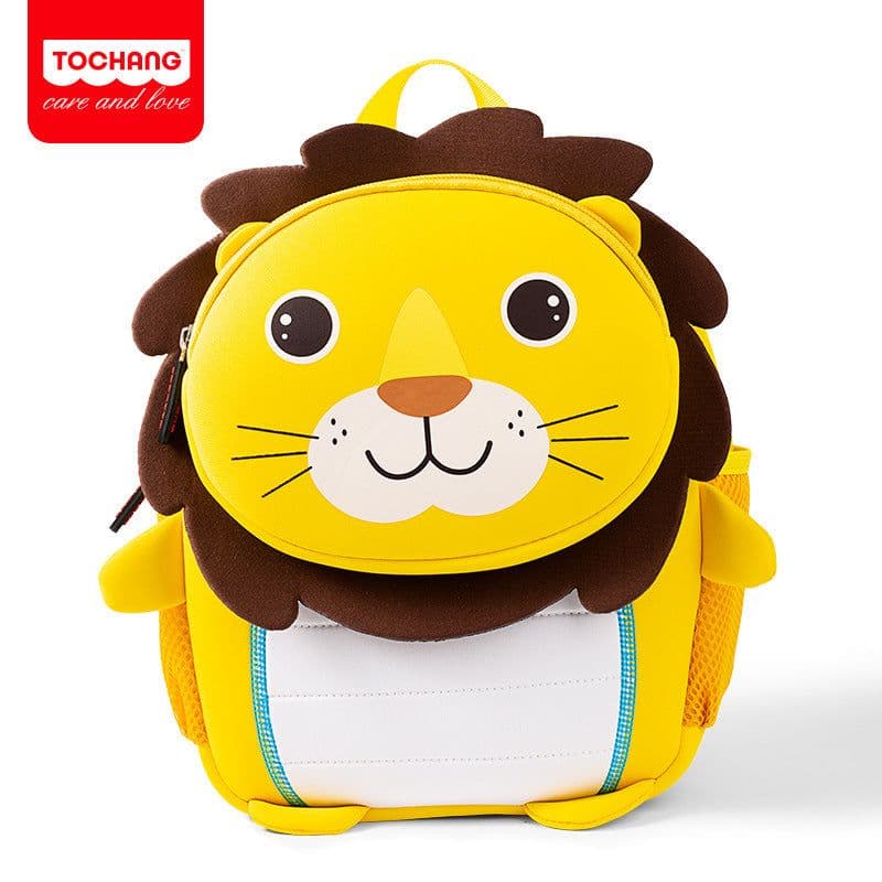 image-Diving material children's bag cartoon cute three-dimensional animal shape kindergarten small school bag going out lightweight backpack