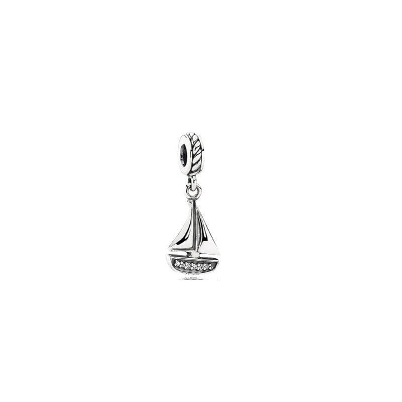 image-Van Pandora Emperor S925 Sterling Silver Love Cake Tag Durian Aircraft Earth Beads DIY Accessories Pan's
