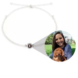 image-Cross-border projection necklace 100 languages I love you photo text custom pendant Christmas Valentine's Day gift