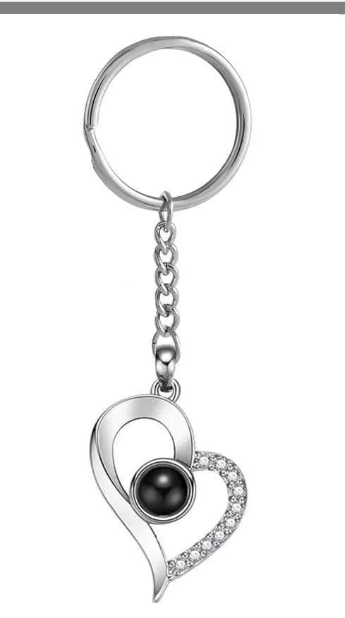 image-Cross-border projection necklace 100 languages I love you photo text custom pendant Christmas Valentine's Day gift