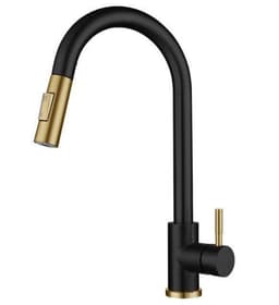 image-304 stainless steel kitchen pull-out faucet gold black brushed sink sink pull-out faucet