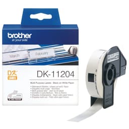 image-Multipurpose Printer Labels Brother DK11204 White Paper