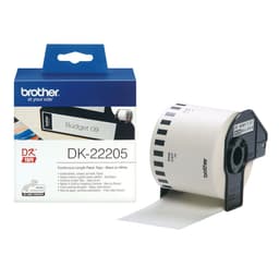 image-Continuous Roll of Paper Brother DK-22205 Black/White (3 Units)