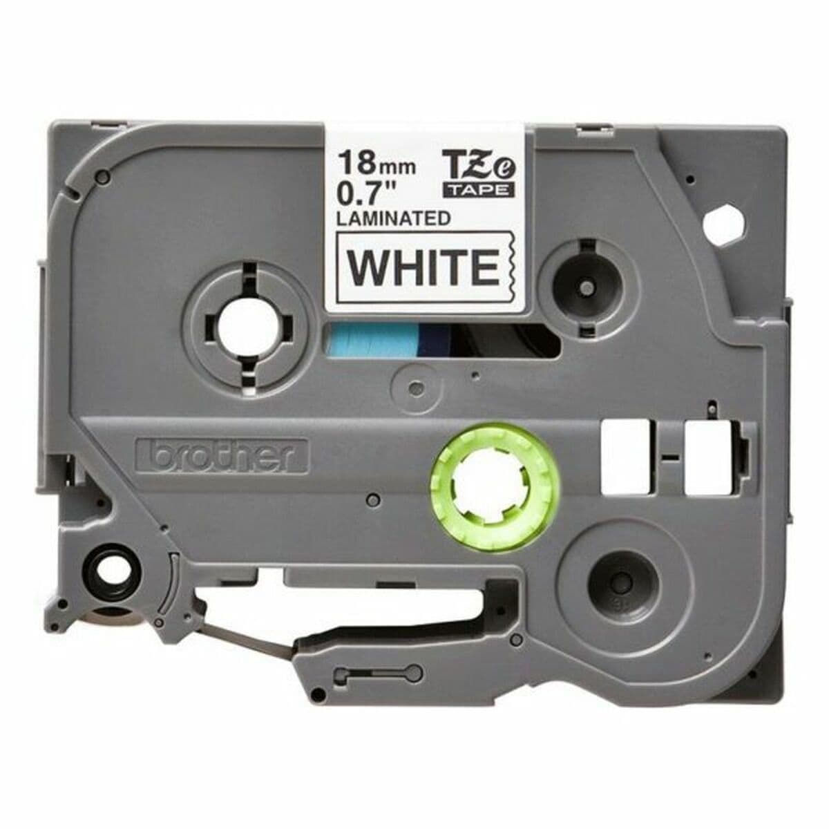image-Laminated Tape for Labelling Machines Brother TZE241 Black/White 18mm