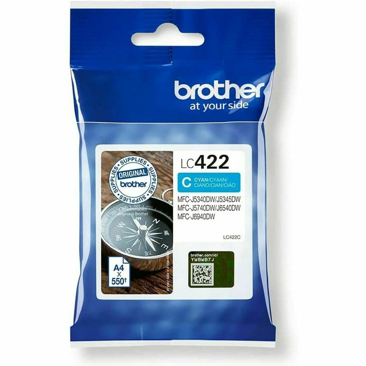 image-Original Ink Cartridge Brother LC-422BK Cyan