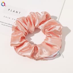 image-Qiyue Europe and America zipper intestine ring cross-border Amazon head ring wholesale fashion storm point leopard print hair ring hair accessories