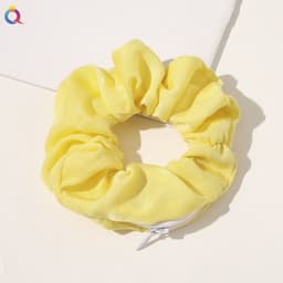 image-Qiyue Europe and America zipper intestine ring cross-border Amazon head ring wholesale fashion storm point leopard print hair ring hair accessories