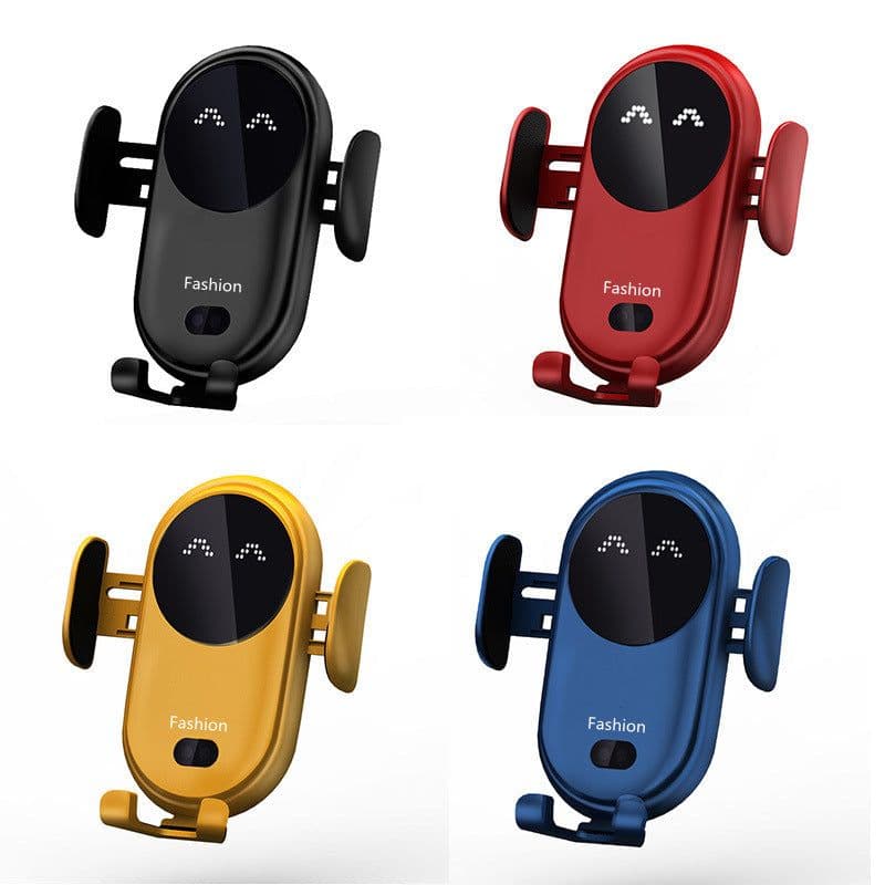 image-Magic Clip S11 Smart Infrared Sensor Car Wireless Charger Mobile Phone Holder Wireless Charger Fast Charge Factory