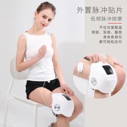 image-Knee pad heating massager knee warm and cold protection and positive 3D airbag massage hot compress knee massager gift