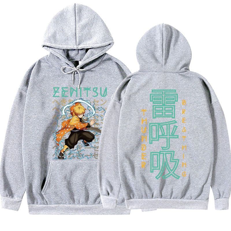 image-New Korean Harajuku Japanese Manga Kimetsu no Yaiba printed winter hoodie sweatshirt