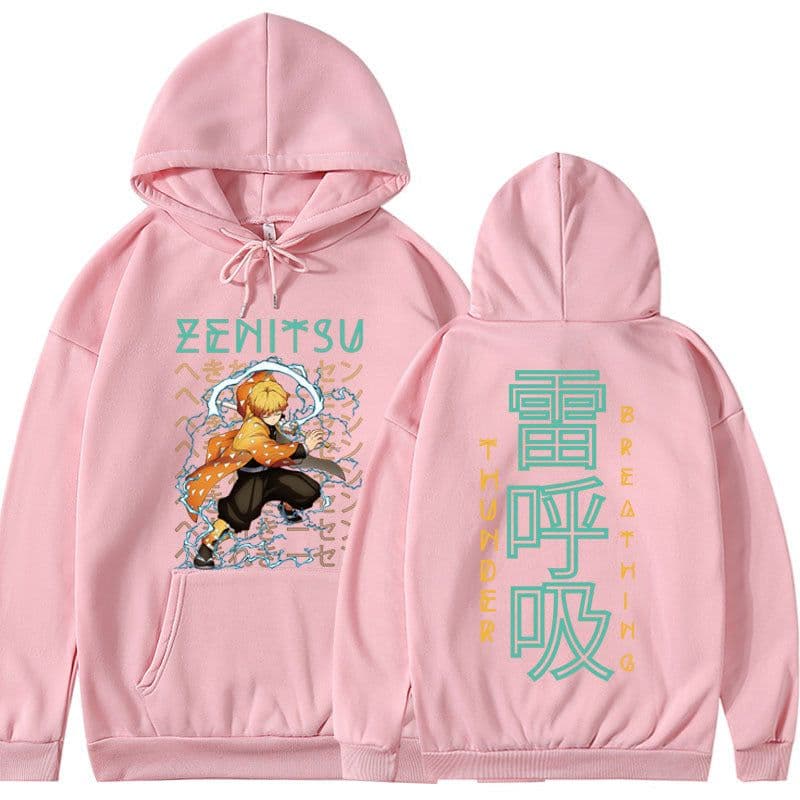 image-New Korean Harajuku Japanese Manga Kimetsu no Yaiba printed winter hoodie sweatshirt
