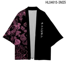 image-2023 New Product Wave Pattern Cashew Japanese Kimono Bathrobe Fashionable 3D Printed Cloak Clothing for Men and Women