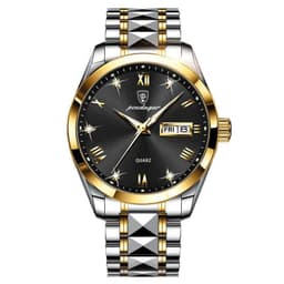 image-Cross-border hot selling AliExpress popular Swiss certified imported waterproof luminous dual calendar men's watch drop shipping