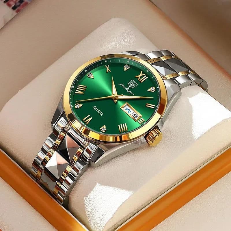 image-Cross-border hot selling AliExpress popular Swiss certified imported waterproof luminous dual calendar men's watch drop shipping