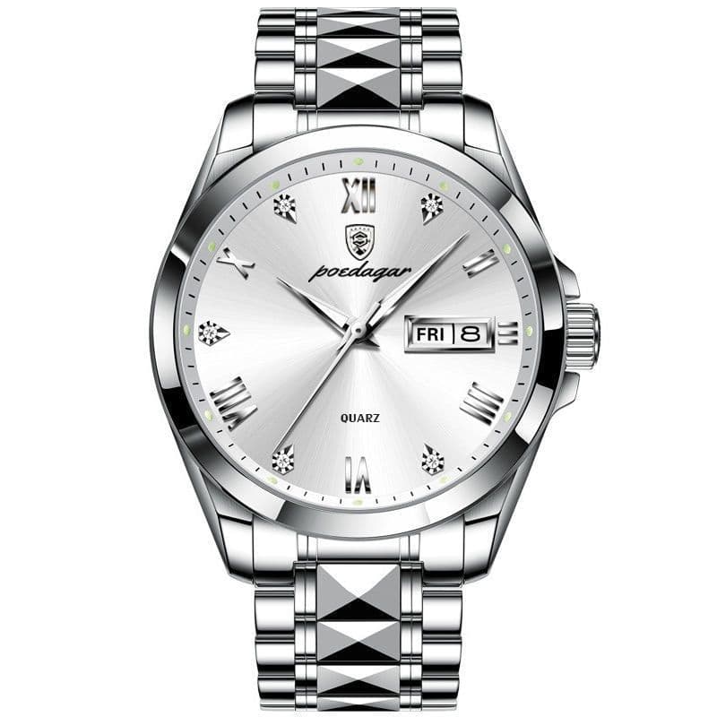 image-Cross-border hot selling AliExpress popular Swiss certified imported waterproof luminous dual calendar men's watch drop shipping