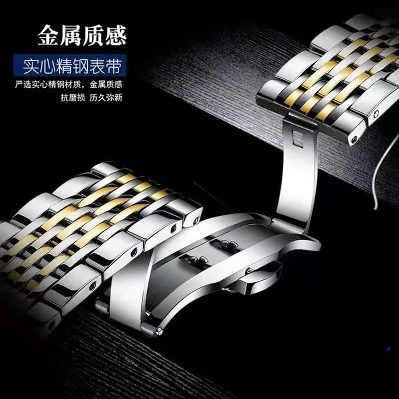 image-Cross-border hot selling AliExpress popular Swiss certified imported waterproof luminous dual calendar men's watch drop shipping