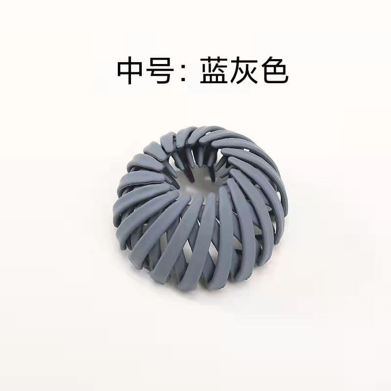 image-Cross-border best-selling bird's nest plate hair iron bird's nest hair ring Korean hair accessories meatball head high ponytail lazy jewelry clip
