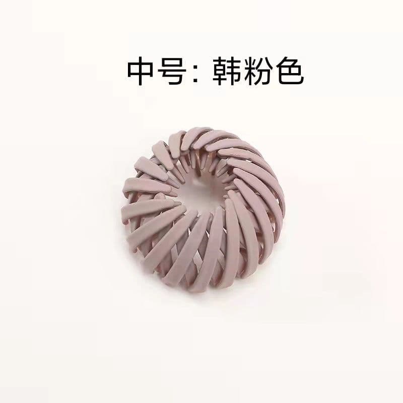 image-Cross-border best-selling bird's nest plate hair iron bird's nest hair ring Korean hair accessories meatball head high ponytail lazy jewelry clip