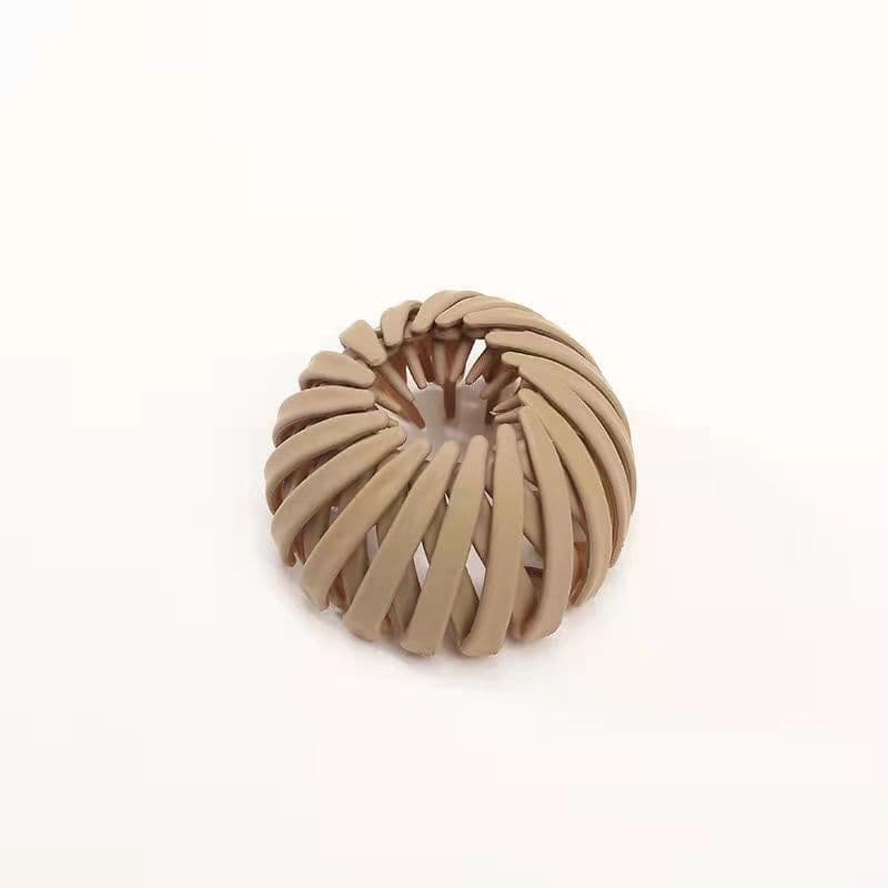 image-Cross-border best-selling bird's nest plate hair iron bird's nest hair ring Korean hair accessories meatball head high ponytail lazy jewelry clip