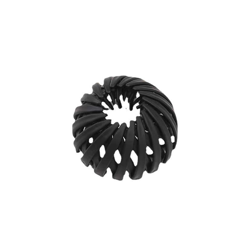 image-Cross-border best-selling bird's nest plate hair iron bird's nest hair ring Korean hair accessories meatball head high ponytail lazy jewelry clip