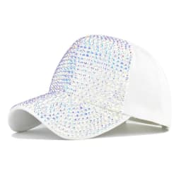 image-Flash Diamond Baseball Light Board Cap For Women